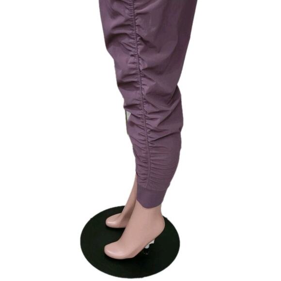 Athleta Attitude‎ Pants Women's Size 2 Volcanic Violet Ruched Jogger Drawstring - Picture 6 of 13